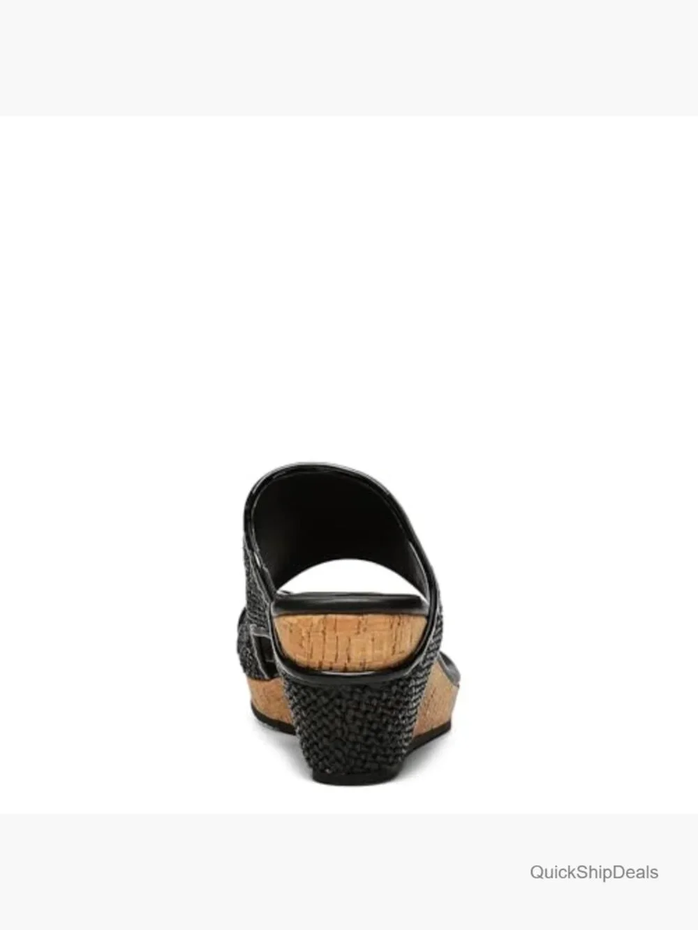 Comfortable Platform Wedge Sandals with Memory Foam Insole Faux Leather